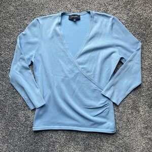 Jones Wear Sky Blue Knit Top